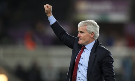 Mark Hughes delighted with Southampton response against Swansea – video 