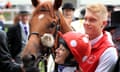 Hayley Turner and Thanks Be after their victory in the Sandringham Stakes at Royal Ascot.