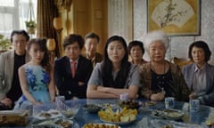 Jian Yongbo, Kmamura Aio, Chen Han, Tzi Ma, Awkwafina, Li Ziang, Tzi Ma, Lu Hong and Zhao Shuzhen in The Farewell