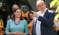 Liberal Democrat leadership contenders Jo Swinson and Ed Davey pictured in May 2019