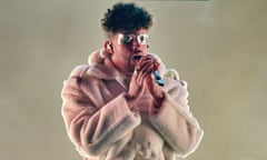 Bad Bunny performing at the Billboard music awards in May.