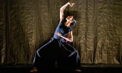 Silently controlling the forces around her … Shantala Shivalingappa in Ash by Aurélien Bory at the Barbican during London international mime festival.