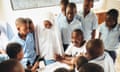 Mike Izava Olendo, one of your NGO heroes of 2016, talks to children in Lamu, Kenya.