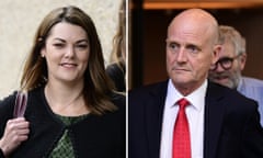 (L) Greens senator Sarah Hanson-Young (R) Former Liberal Democrats senator David Leyonhjelm