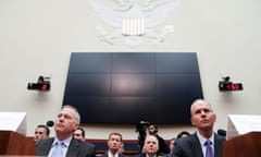 Boeing’s Muilenburg and Hamilton testify before the House<br>Vice President for Boeing Commercial Airplanes John Hamilton and Boeing Chief Executive Dennis Muilenburg testify before the House Transportation and Infrastructure Committee during a hearing on the grounded 737 MAX in the wake of deadly crashes, on Capitol Hill in Washington, U.S., October 30, 2019. REUTERS/Sarah Silbiger