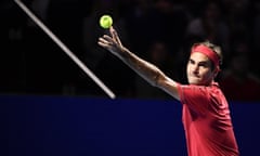Roger Federer plays his 1,500th match.