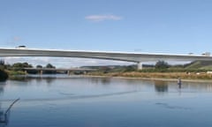 A CGI image of the planned Aberdeen bypass