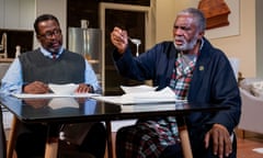 Testy dynamic ... Wendell Pierce (left) as Calvin and Charlie Robinson as Donald in Some Old Black Man.