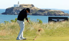 Jordan Spieth at the Renaissance Club in North Berwick