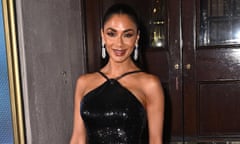 Nicole Scherzinger arriving at the WhatsOnStage awards at the London Palladium.