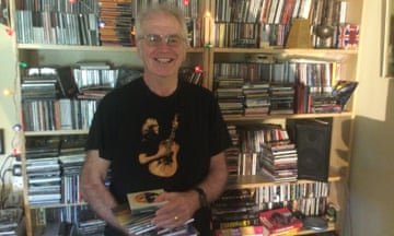 ‘I like to have a physical product’ … Dave Sayer with his CD collection.