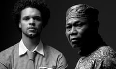 Percussionists Myele and his father Sam Manzanza are bringing their afrobeat to Brisbane festival’s Spiegeltent.