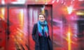 Laura Jane Smith. Doctor. In front of some street art in Camden. She says that creativity such as art and photography helped her to lift her depression.