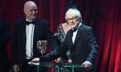 Ken Loach receives the outstanding British film award for I, Daniel Blake