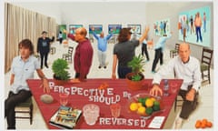 David Hockney - "Perspective Should Be Reversed" 2014, photographic drawing printed on paper, mounted on Dibond. Edition of 25. 42 1/4 x 69 1/4"