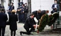 Austrian chancellor Sebastian Kurz attends a wreath laying ceremony after the attack in Vienna.