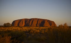 Uluru, also known as Ayers Rock is seen during sunset at Uluru-Kata Tjuta National Park in the Northern Territory,October 26, 2019.