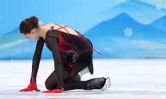 Kamila Valieva’s hopes of Olympic individual gold fell apart in her free skate as she finished fourth.