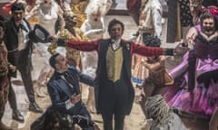 Hugh Jackman as Phineas T Barnum in The Greatest Showman.