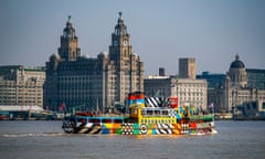 A ferry on the River Mersey