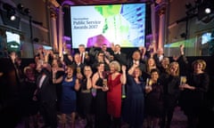 The winners of the Guardian Public Service Awards