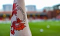 A Leyton Orient flag at their stadium