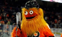 Gritty: ‘a nightmarish frat boy who communicates only in bro-friendly gestures’