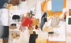 Robert Rauschenberg
Ace

1962

Oil, paper, cardboard, paint-can label, umbrella, doorknob, fabric, word, nails, and metal on canvas, five panels. 
274.32 x 609.6 cm
Collection Albright Knox Art Gallery, Buffalo, New York
Gift of Seymour H. Knox Jr.
© 2016 Robert Rauschenberg Foundation, New York / Licensed by VAGA, New York, NY
Photograph by Tom Loonan


Master accessible, publication quality reproduction of an artwork in the Albright-Knox Art Gallery Fine Art Collection.