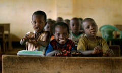 Somali children at school in a Kenyan refugee camp