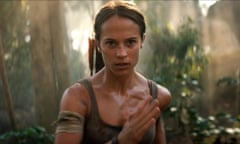 Alicia Vikander in Tomb Raider.