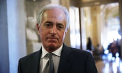 U.S. Senate Debates Tax Reform Bill<br>WASHINGTON, DC - DECEMBER 01: U.S. Sen. Bob Corker (R-TN) speaks to members of the media at the Capitol December 1, 2017 in Washington, DC. Senate GOPs indicate that they have enough votes to pass the tax reform bill. (Photo by Alex Wong/Getty Images)