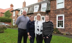 No Wrong Door is a goundbreaking care programme by North Yorkshire County Council where professionals including a police officer, life coach and language therapist are all actually based in the childrens home, meaning they have a much closer and more consistent relationship with the looked-after young person. Photographed are childrens home workers James Cliffe(group manager), Kirsty Basnett(communictions support worker), Jayne Mann(portfolio lead&amp; foster carer) and Sara Scott (deputy manager, outreach &amp; edge of care) at the childrens home in Scarborough.