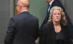 Opposition leader Peter Dutton and home affairs minister Clare O’Neil&nbsp;at Parliament House in Canberra