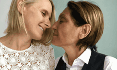 Elizabeth Gilbert and Rayya Elias at the ceremony celebrating their love