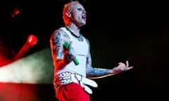 Keith Flint onstage in Belgium in 2009. 