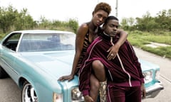 : Jodie Turner-Smith and Daniel Kaluuya in Queen & Slim.