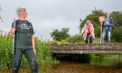 Jenny Quest is one of the citizen scientists who monitor water quality in the River Lavant.