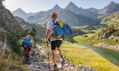 Hiking on the GR11 path in the Pyrenees