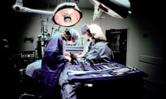 Surgical team in operating theatre