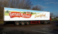 A Bernard Matthews truck emblazoned with the 'Bootiful' advert