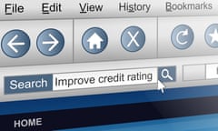 Going online to improve your credit rating.