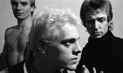 The Police in September 1977: Sting, Stewart Copeland and Andy Summers.