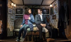 Andy Karl (Phil Connors) and Carlyss Peer (Rita Hanson) in Groundhog Day at The Old Vic.