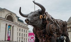 Raging Bull on display in Centenary Square, Birmingham.