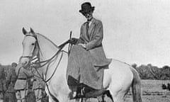 Gertrude Bell on horseback in Baghdad, 1917