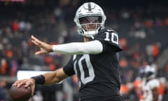 The Raiders are expected to release backup quarterback Jimmy Garoppolo next month before an $11.25m roster bonus kicks in.