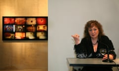 Nan Goldin, pictured at a press conference in Berlin, is in the top spot of the ArtReview Power 100 list of art’s most influential people.