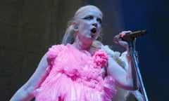 Shirley Manson of Garbage performing at Usher Hall.