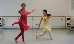 Vidya Patel, Nancy Nerantzi, Richard Alston Dance Company, in rehearsal for "An Italian in Madrid", at The Place, London, Britain - 03 Dec 2015<br>Vidya Patel, BBC Young Dancer Finalist, and Nancy Nerantzi, Richard Alston Dance Company, working in the studio at The Place with choreographer Richard Alston on his new commission ‘An Italian In Madrid’ which premieres at Sadler’s Wells on 29 Mar.