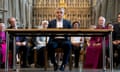 Sadiq Khan attends the mayor of London signing ceremony in Southwark Cathedral on 7 May 2016.
